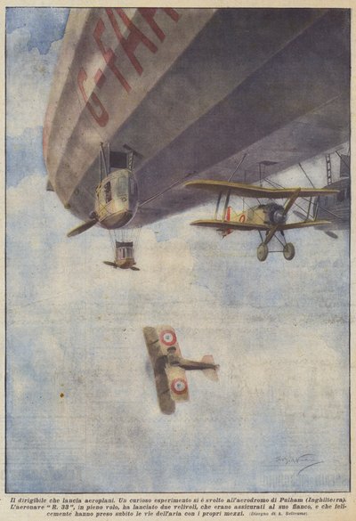 Le dirigeable qui lance des avions - Achille Beltrame