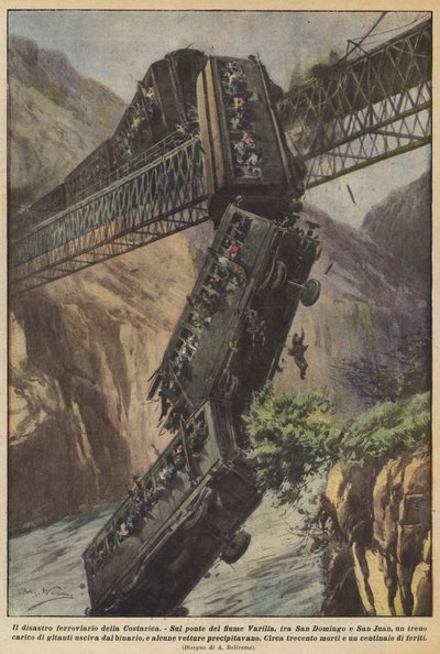 La catastrophe ferroviaire du Costa Rica - Achille Beltrame