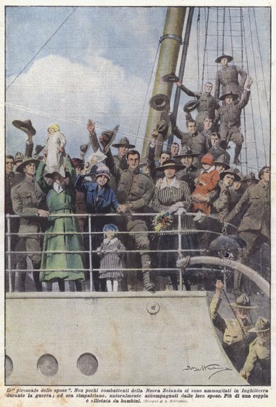 Le paquebot des épouses - Achille Beltrame