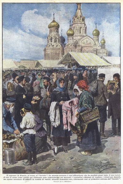 Le recul en Russie, retour au troc - Achille Beltrame