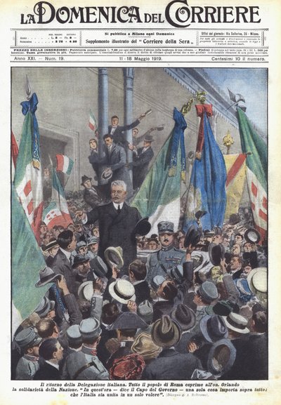Le retour de la délégation italienne - Achille Beltrame