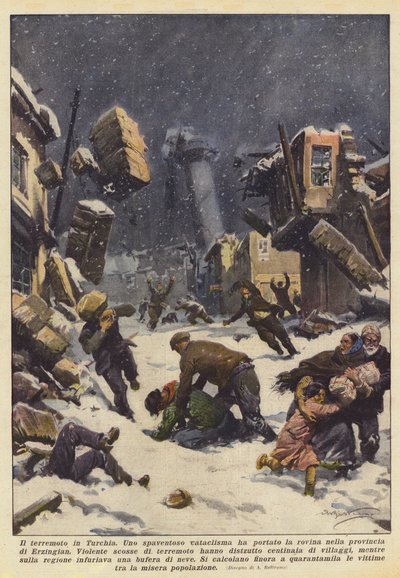Le tremblement de terre en Turquie - Achille Beltrame