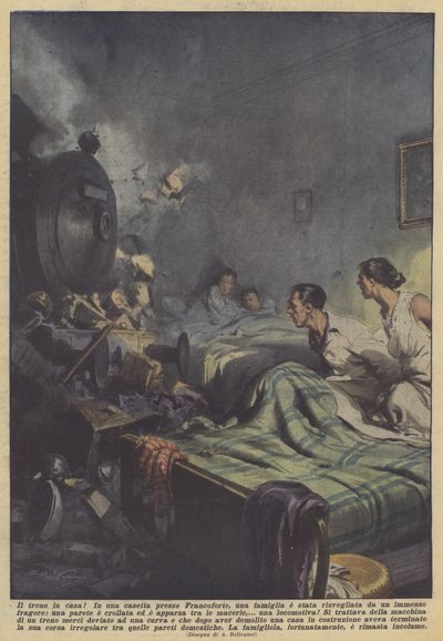 Le train dans la maison! - Achille Beltrame