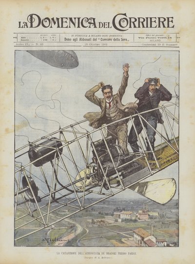 La catastrophe du ballon De Bradski près de Paris - Achille Beltrame