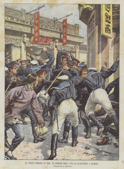 La civilisation européenne en Chine, un épisode de la vie de garnison à Pékin - Achille Beltrame