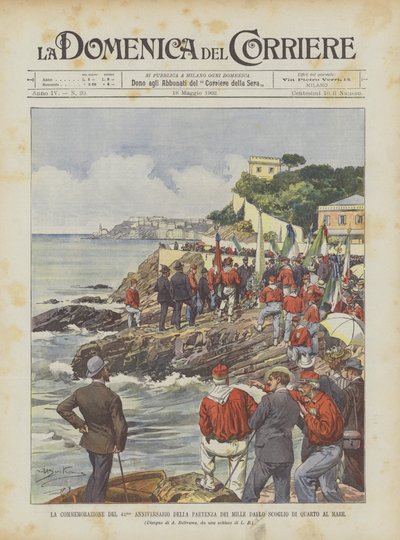 La commémoration du 42e anniversaire du départ des Mille du rocher de Quarto à la mer - Achille Beltrame