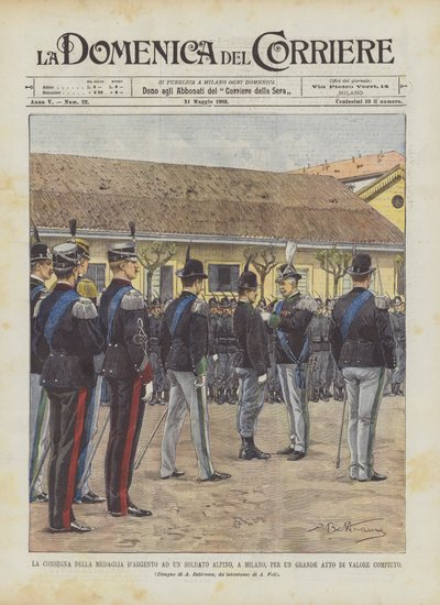 La remise de la médaille d