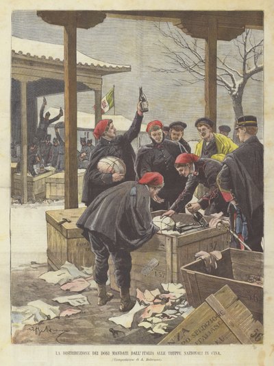 La distribution des cadeaux envoyés d
