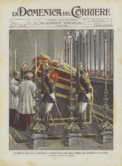 La mort de Léon XIII, l