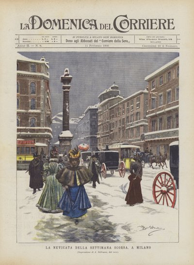 La chute de neige de la semaine dernière, à Milan - Achille Beltrame