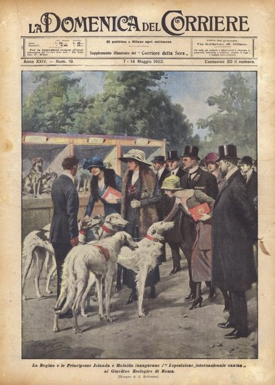 La Reine et les Princesses Jolanda et Mafalda inaugurent l