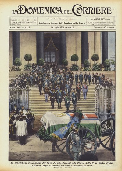 La bénédiction de la dépouille du duc d