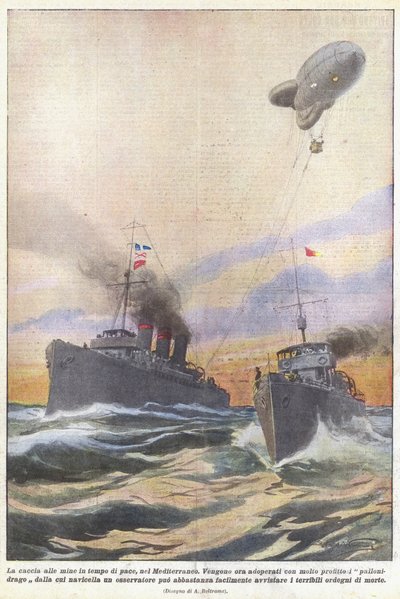 La chasse aux mines en temps de paix, en Méditerranée - Achille Beltrame