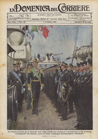 La croisière du Prince de Piémont dans les eaux de l