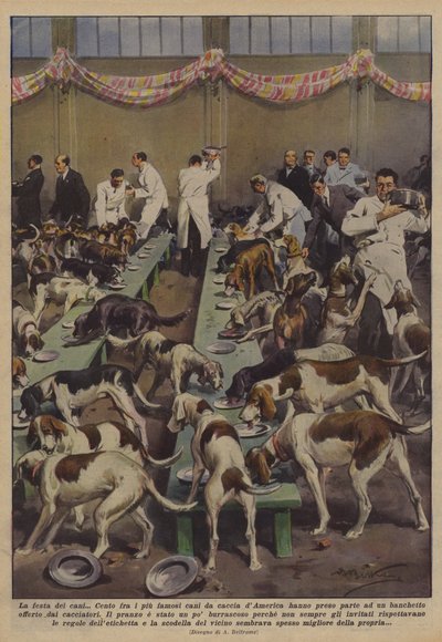 La fête des chiens - Achille Beltrame