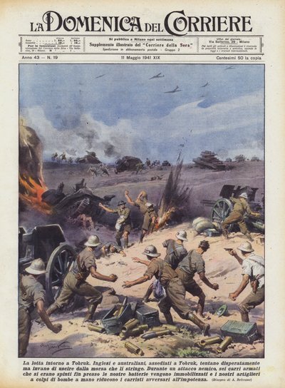 La lutte autour de Tobrouk - Achille Beltrame