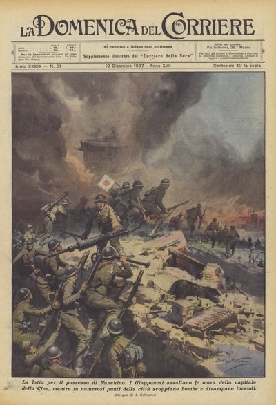La lutte pour la possession de Nankin - Achille Beltrame