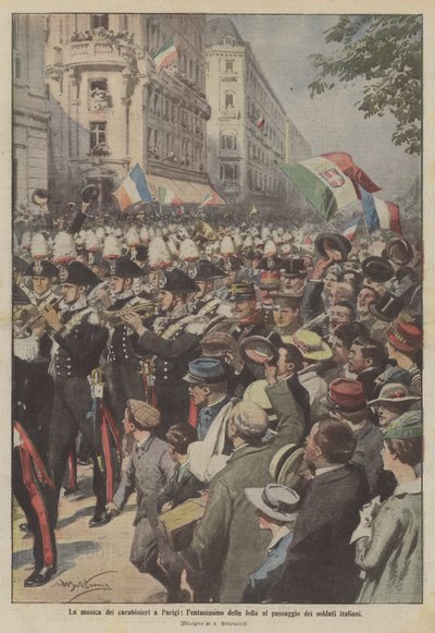 La musique des carabiniers à Paris, l