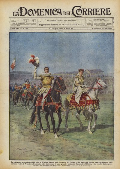 Évocation pittoresque des gloires de la Maison de Savoie au Carrousel de Turin - Achille Beltrame