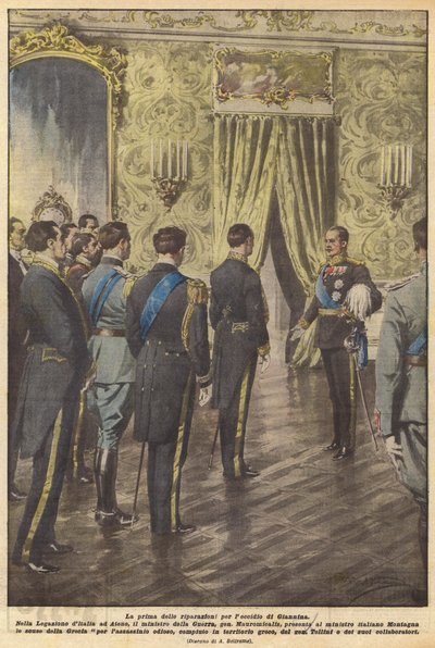 La première des réparations pour le massacre de Giannina - Achille Beltrame