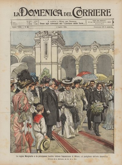 La reine Marguerite et la princesse Laetitia visitent l