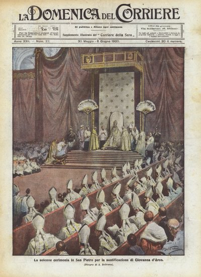 La cérémonie solennelle à Saint-Pierre pour la sanctification de Jeanne d