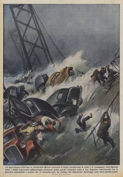 La terrible inondation en Californie - Achille Beltrame