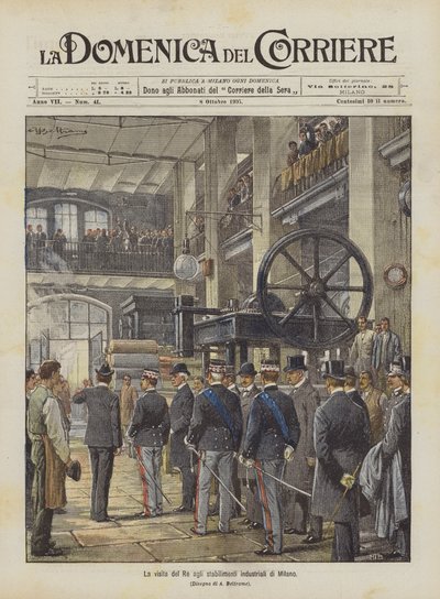 La visite du Roi aux établissements industriels de Milan - Achille Beltrame