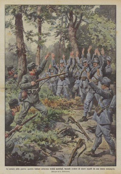 Les ruses de la guerre, quatre Italiens capturent treize Autrichiens, en leur faisant croire qu