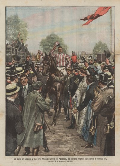 Les courses au galop à San Siro (Milan), l