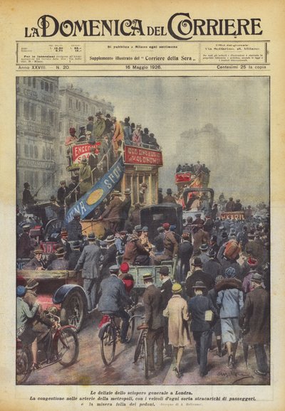 Les délices de la grève générale à Londres - Achille Beltrame