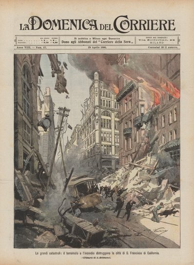 Les grandes catastrophes, le tremblement de terre et l