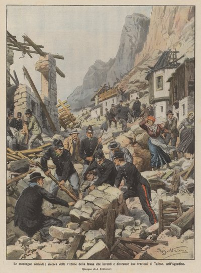 Les montagnes meurtrières, recherche des victimes de l