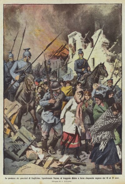 Les prouesses des guerriers de Guillaume - Achille Beltrame