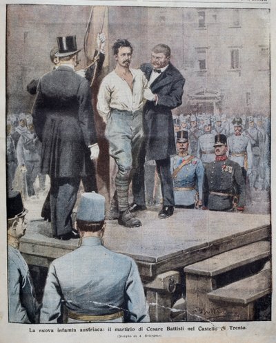 Martyr de Cesare Battisti (1875-1916) 12 juillet - Achille Beltrame