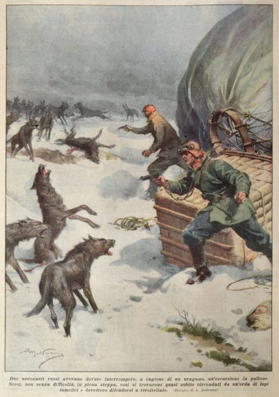 Meutes de loups attaquant l