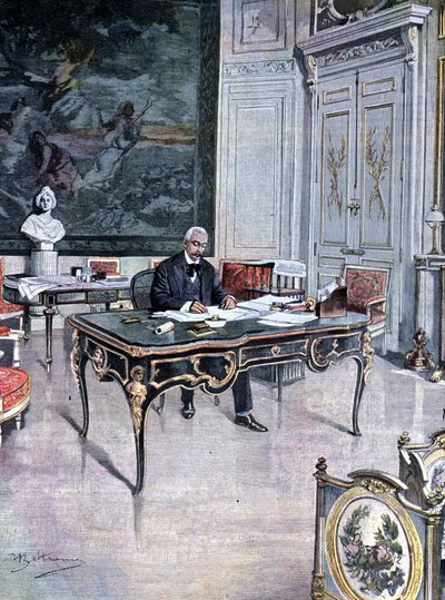 Président de la République française Félix Faure en 1899 Illustration d