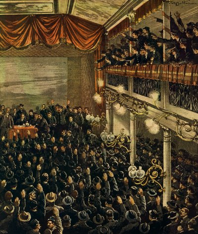 Grève ferroviaire à Milan, illustration d