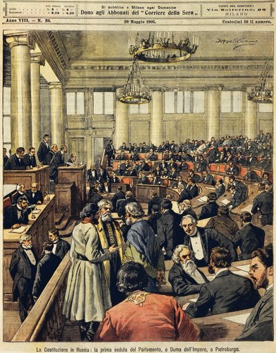 Constitution russe : première réunion du Parlement à Saint-Pétersbourg, d