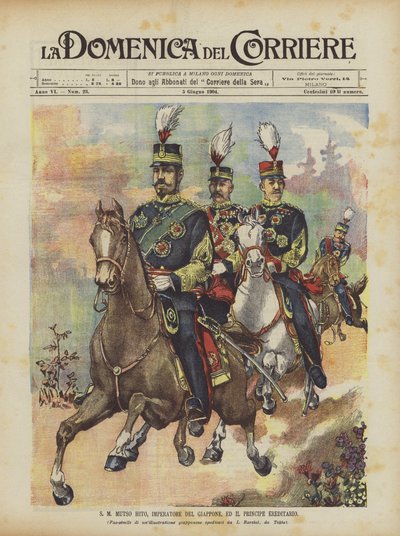 SM Mutso Hito, empereur du Japon, et le prince héritier - Achille Beltrame