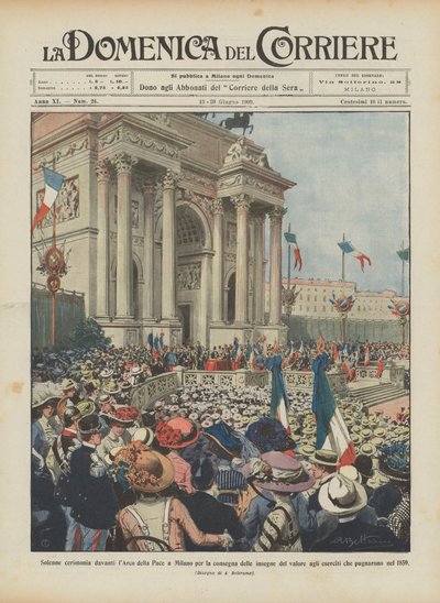Cérémonie solennelle devant l