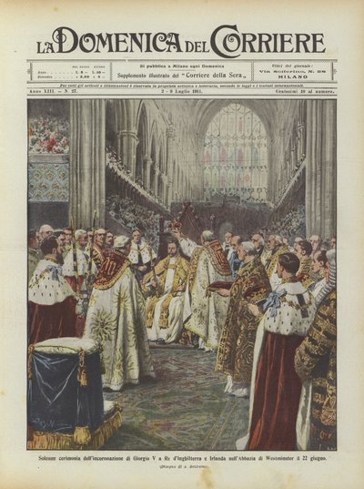 Cérémonie solennelle du couronnement de George V comme Roi d