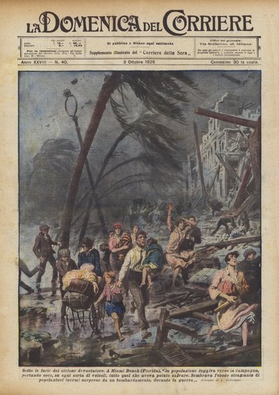 Sous les furies du cyclone dévastateur - Achille Beltrame