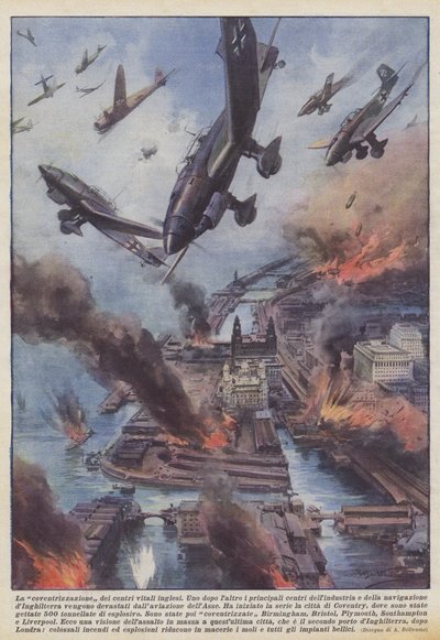 La coventrisation des centres vitaux anglais - Achille Beltrame