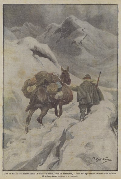 Entre la Patrie et les combattants - Achille Beltrame