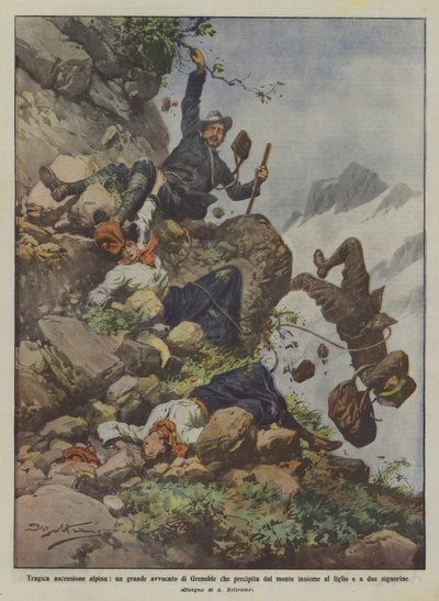 Ascension alpine tragique, un grand avocat de Grenoble tombe de la montagne avec - Achille Beltrame