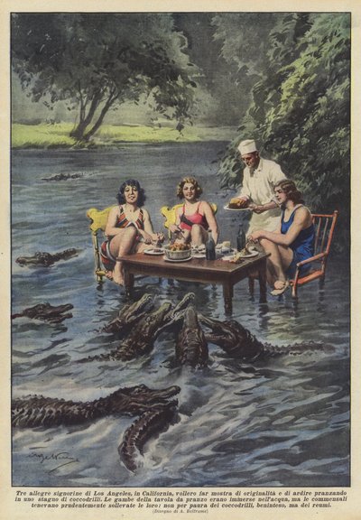 Trois joyeuses demoiselles de Los Angeles, en Californie, voulaient montrer leur originalité et leur audace - Achille Beltrame