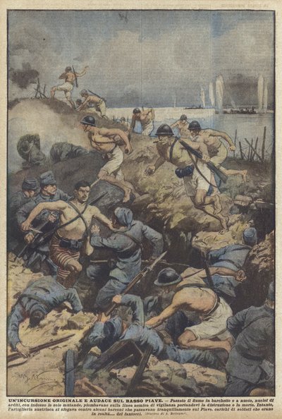 Une incursion originale et audacieuse sur le Bas Piave - Achille Beltrame