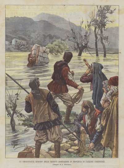 Un épisode émouvant des récentes inondations dans la province de Cagliari (Sardaigne) - Achille Beltrame