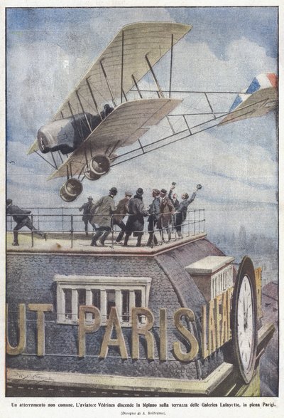 Un atterrissage peu commun - Achille Beltrame